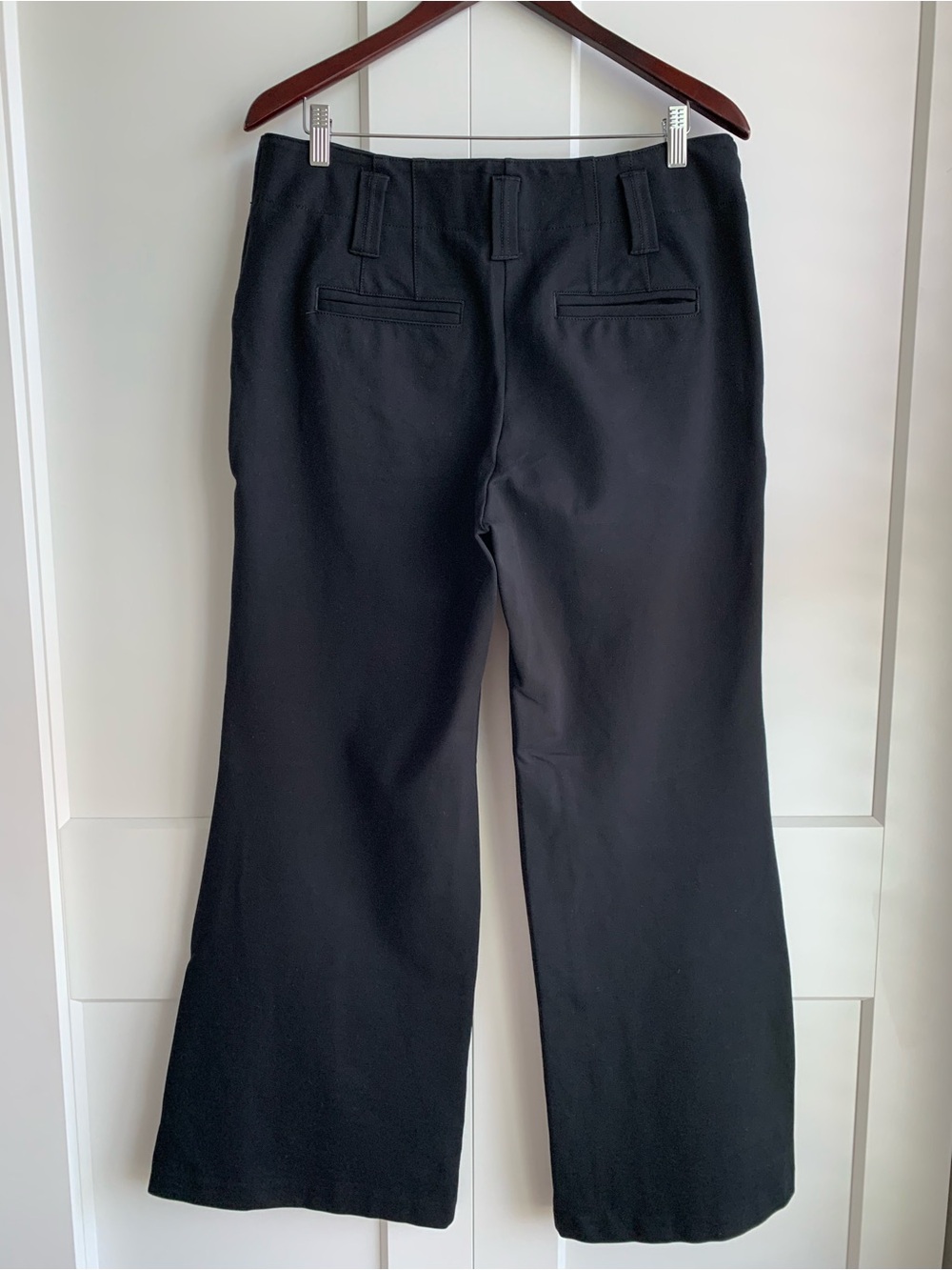 Maeve by Anthropologie wide leg flare Black Pull-On Pants women’s size 14 - Picture 2 of 14
